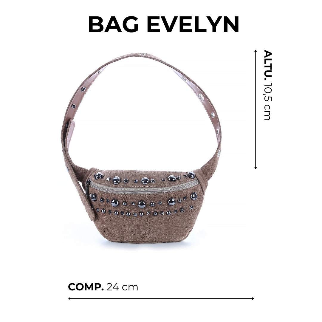 Pochete Feminina em Camurça Evellyn - Imagem 2